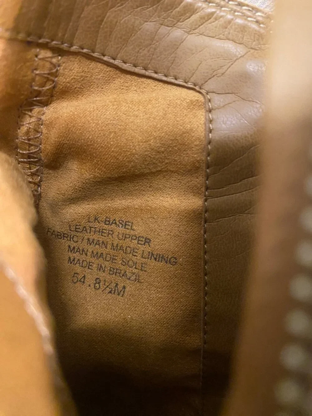 LUCKY BRAND Basel Ankle Boots - Distressed Brown Leather Boots - Womens Size 8.5